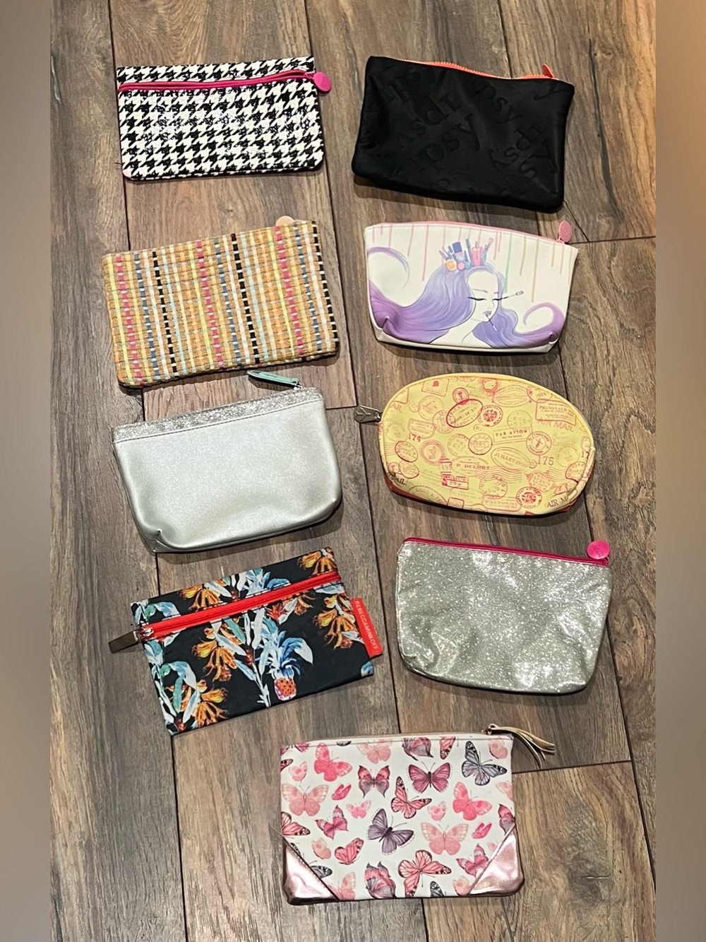 { ipsy } lot of 9 Cosmetic Bags bundle